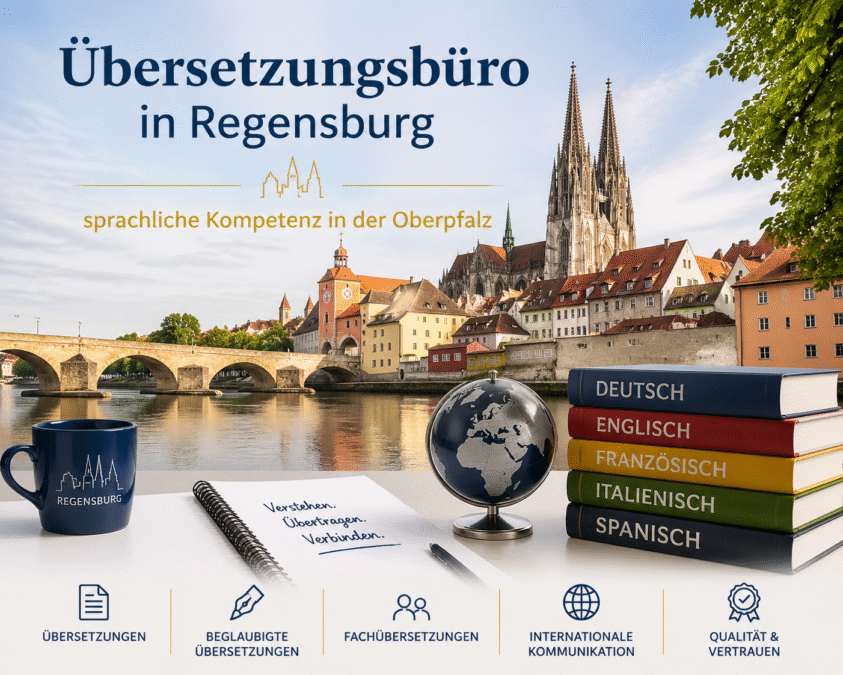 Übersetzungsbüro in Regensburg - sprachliche Kompetenz in der Oberpfalz