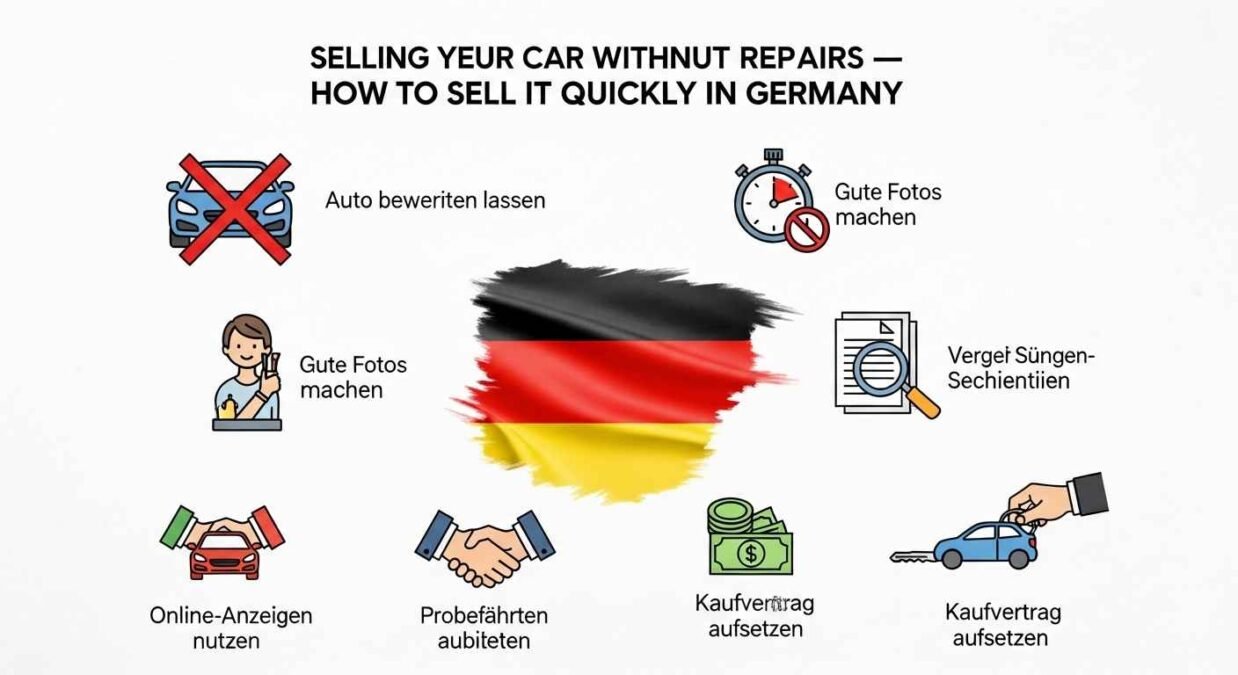 Auto verkaufen ohne Reparatur – So funktioniert der schnelle Ankauf in Deutschland