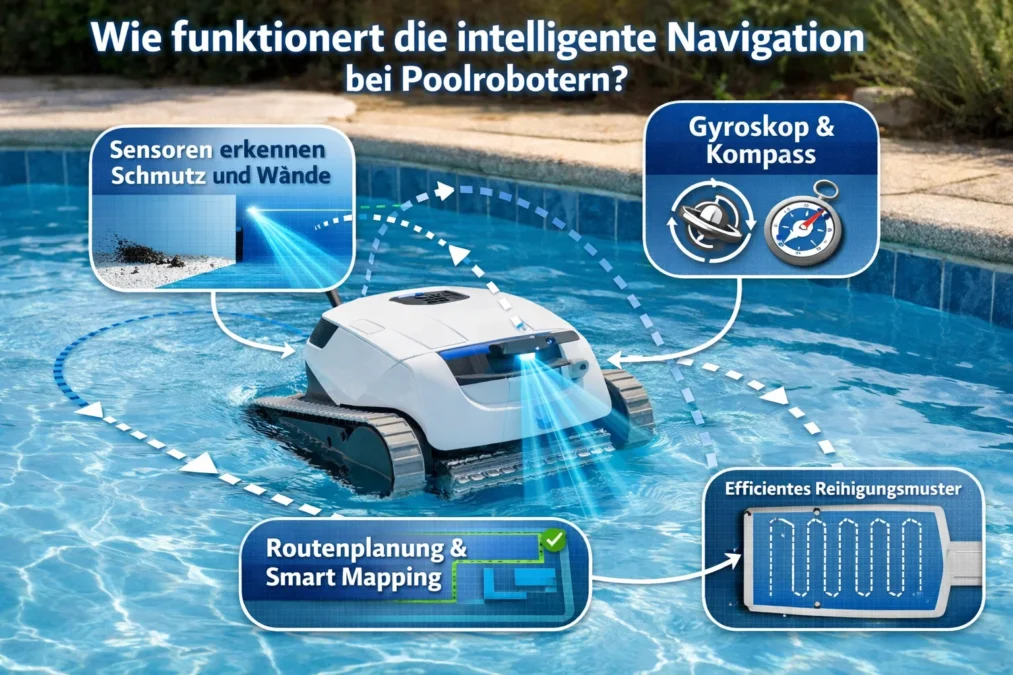Wie funktioniert die intelligente Navigation bei Poolrobotern?