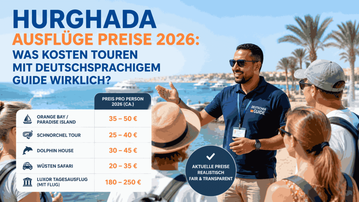 Hurghada Ausflüge Preise 2026: Was kosten Touren mit deutschsprachigem Guide wirklich?