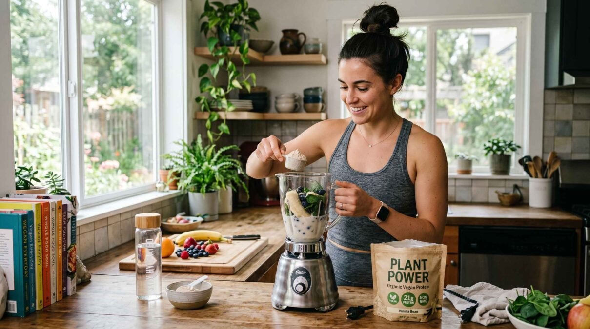Veganes Proteinpulver im Alltag