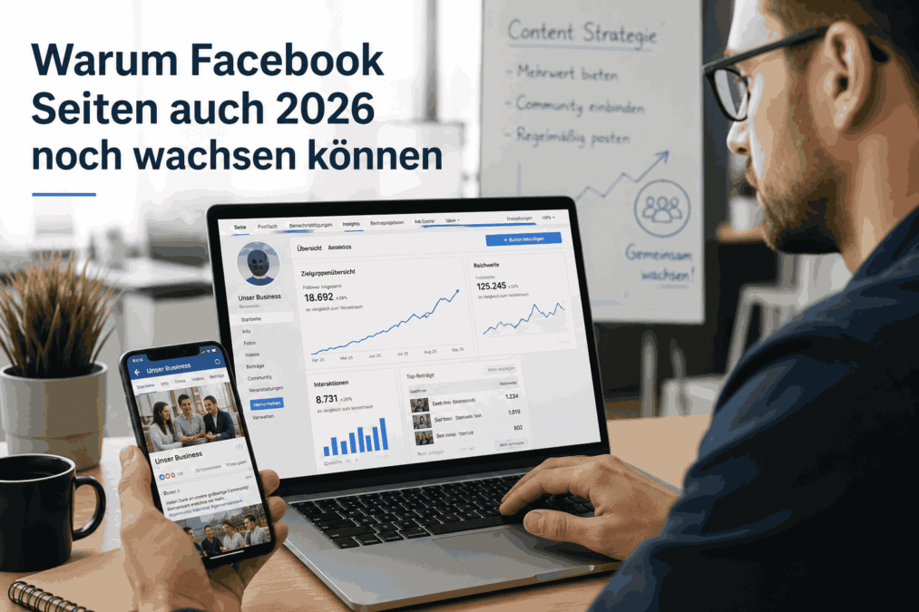Warum Facebook Seiten auch 2026 noch wachsen können