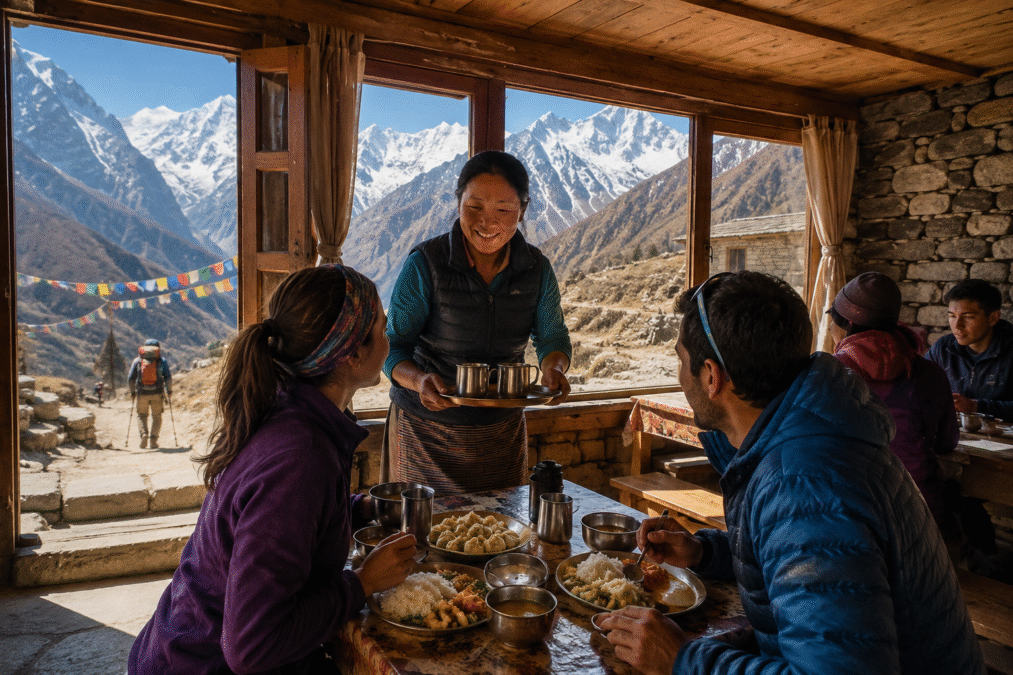 Teehäuser-Kultur auf dem Annapurna Base Camp Trek: Unterkunft, Essen und lokale Gastfreundschaft Teehäuser-Kultur auf dem Annapurna Base Camp Trek: Unterkunft, Essen und lokale Gastfreundschaft