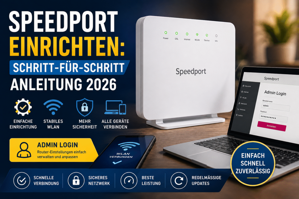 Speedport einrichten: Schritt-für-Schritt Anleitung 2026