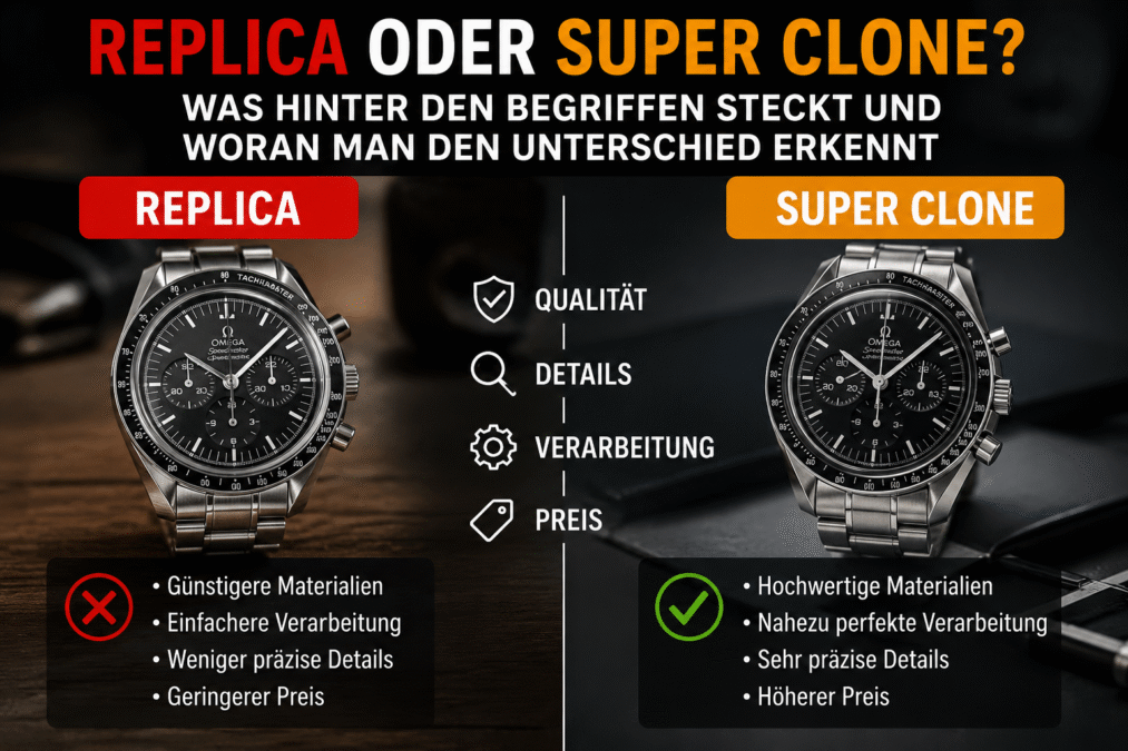Replica oder Super Clone? Was hinter den Begriffen steckt und woran man den Unterschied erkennt